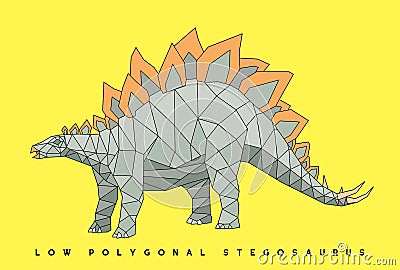 Polygonal dinosaur fileâ€“ stock illustration â€“ stock illustration file Cartoon Illustration